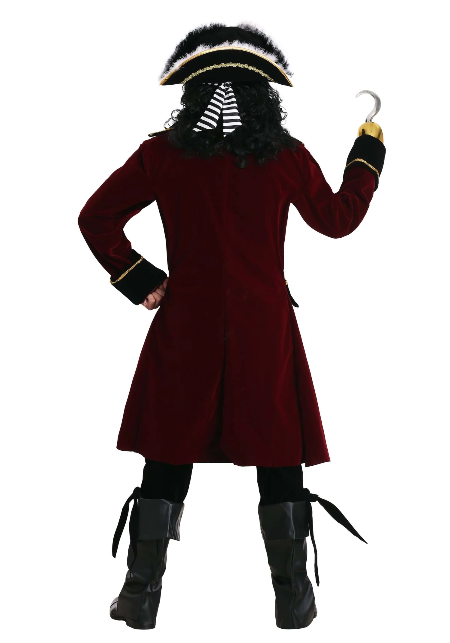 Plus Size Deluxe Captain Hook Men's Costume 7 Plus Size Deluxe Captain Hook Men's Costume - Image 5