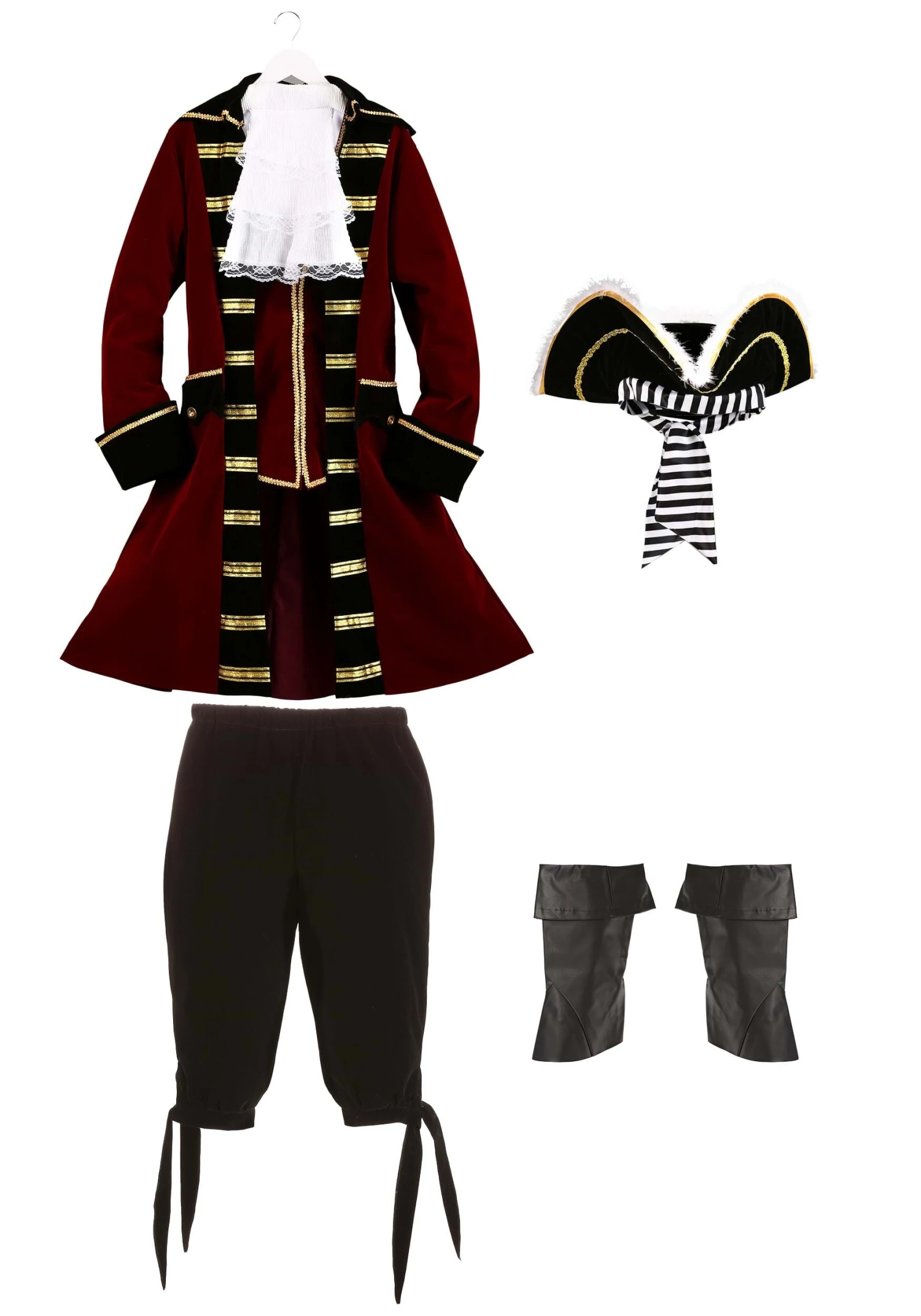 Plus Size Deluxe Captain Hook Men's Costume 6 Plus Size Deluxe Captain Hook Men's Costume - Image 4
