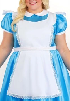 Plus Size Deluxe Disney Alice Costume For Women -Halloween Costumes plus size deluxe disney alice costume alt 5
