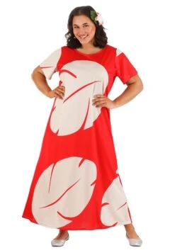 Women's Plus Size Deluxe Disney Lilo Costume Dress -Halloween Costumes plus size deluxe disney lilo costume alt 7