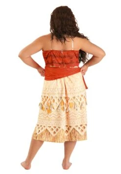 Plus Size Women's Deluxe Disney Moana Costume -Halloween Costumes plus size deluxe disney moana costume alt 1