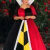 Women's Plus Size Deluxe Disney Queen Of Hearts Costume Dress