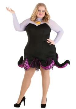Plus Size Deluxe Disney Ursula Costume For Women -Halloween Costumes plus size deluxe disney ursula womens costume