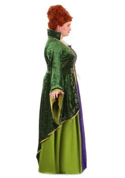 Plus Size Deluxe Disney Winifred Sanderson Costume For Women 9 Plus Size Deluxe Disney Winifred Sanderson Costume For Women -Halloween Costumes plus size deluxe disney winifred sanderson costume alt 3