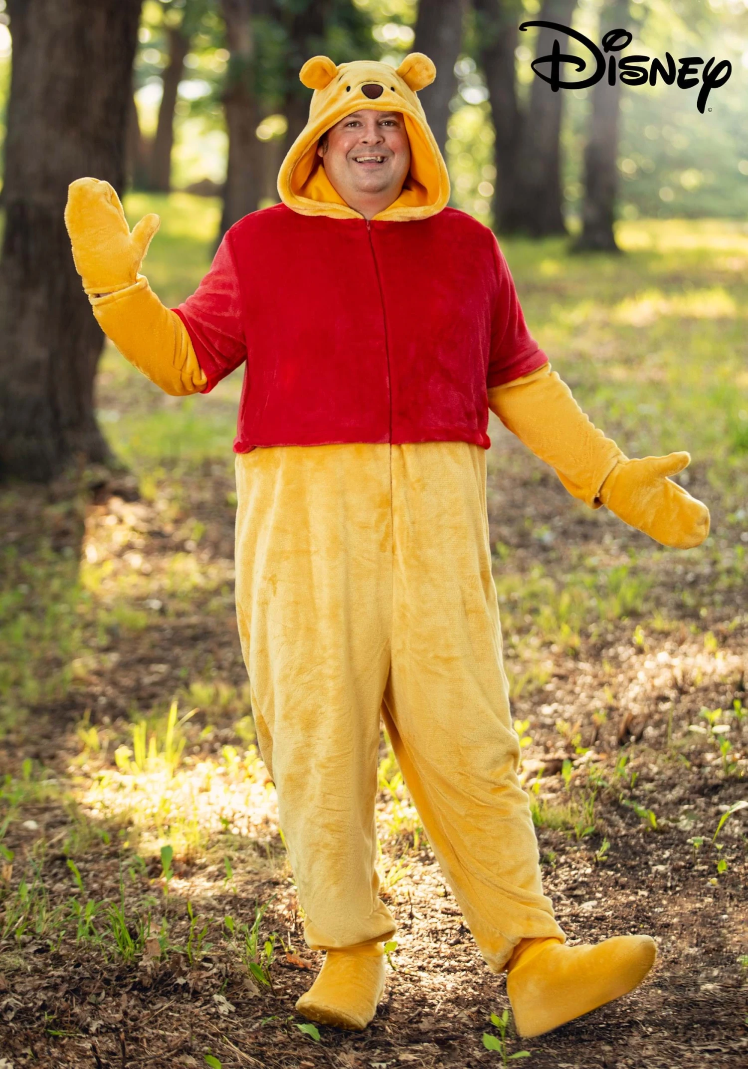 Adult Deluxe Plus Size Disney Winnie The Pooh Costume 3 Adult Deluxe Plus Size Disney Winnie The Pooh Costume