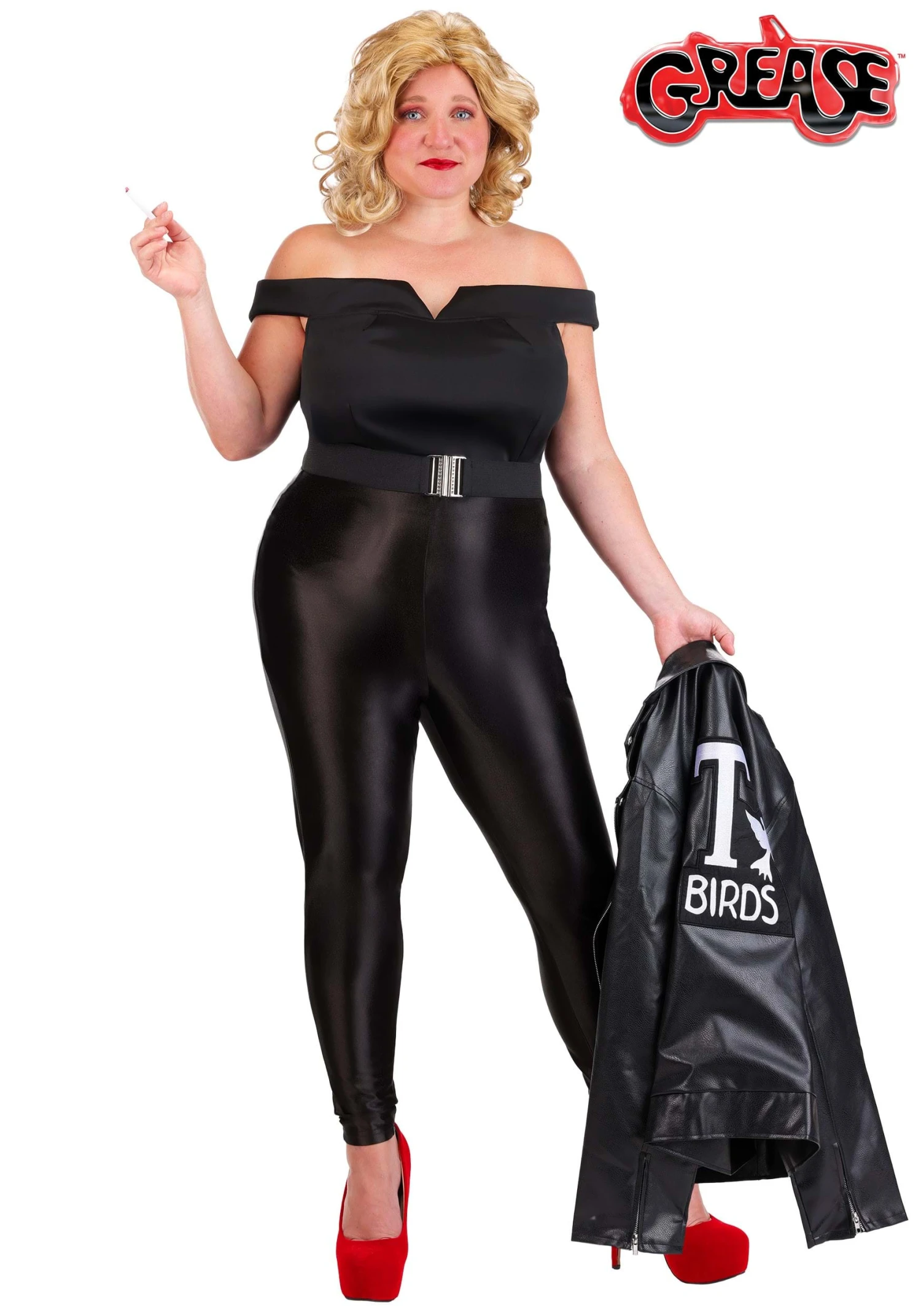 Plus Size Women's Deluxe Grease Bad Sandy Costume 3 Plus Size Women's Deluxe Grease Bad Sandy Costume