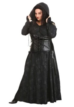 Women's Plus Size Deluxe Harry Potter Bellatrix Costume 12 Women's Plus Size Deluxe Harry Potter Bellatrix Costume -Halloween Costumes plus size deluxe harry potter bellatrix costume alt 1