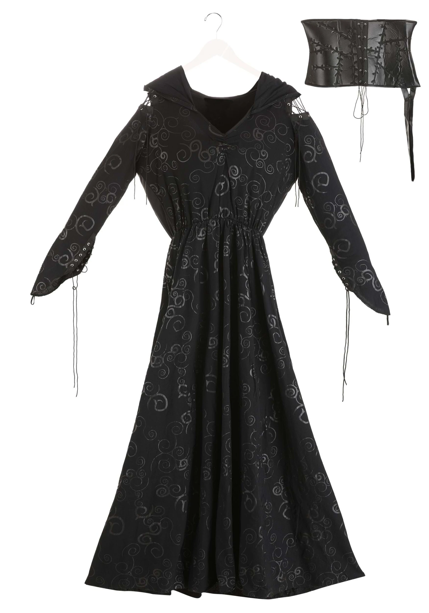 Women's Plus Size Deluxe Harry Potter Bellatrix Costume 11 Women's Plus Size Deluxe Harry Potter Bellatrix Costume - Image 9
