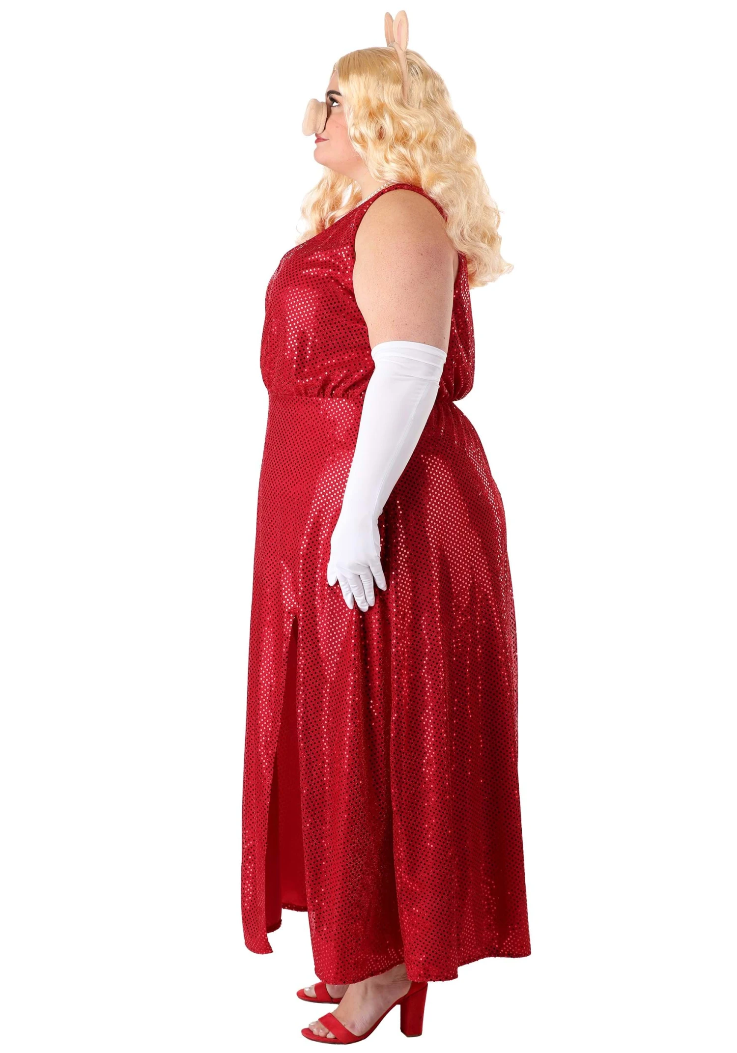 Women's Plus Size Deluxe Miss Piggy Costume 5 Women's Plus Size Deluxe Miss Piggy Costume - Image 3