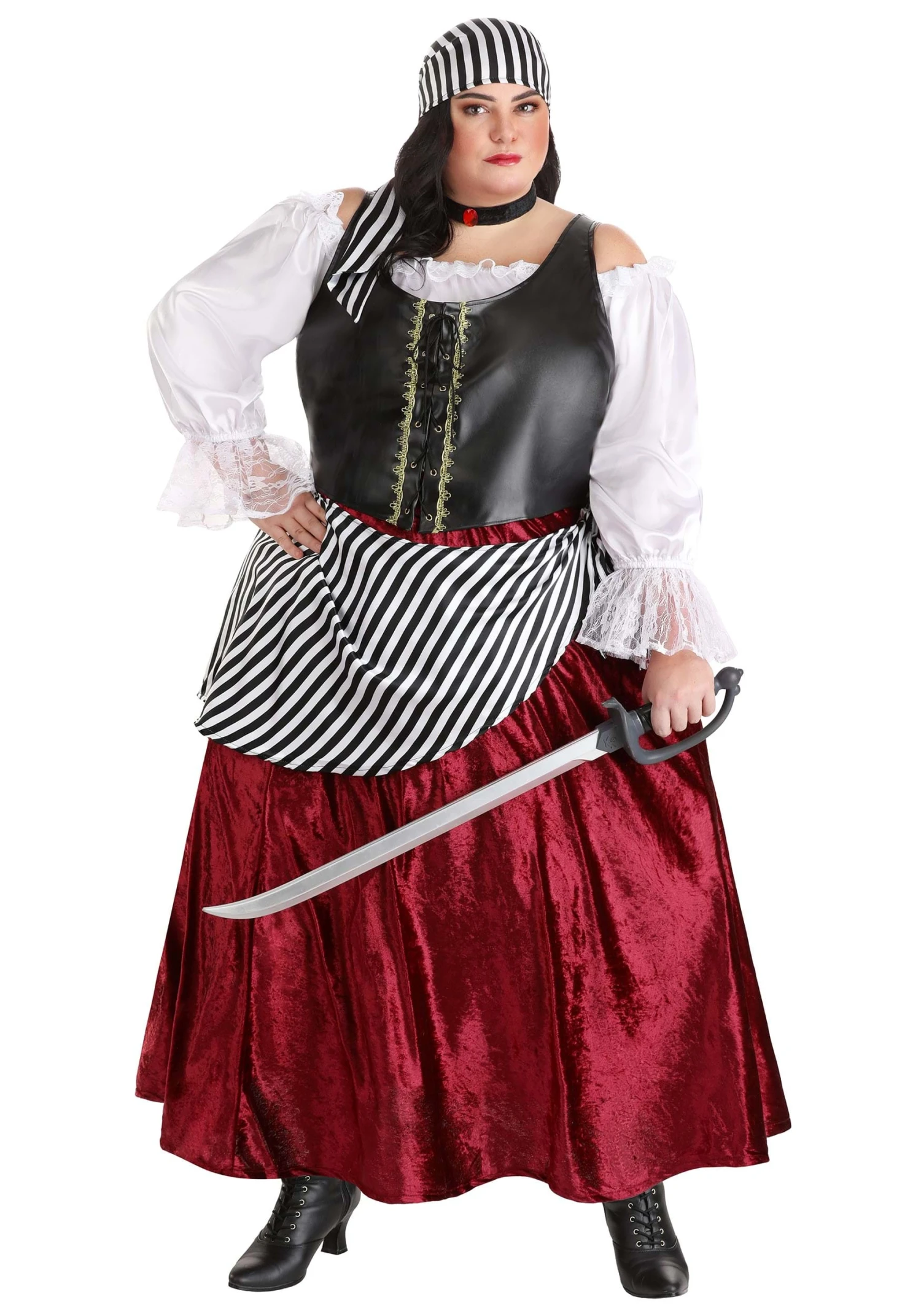 Plus Size Deluxe Pirate Wench Costume 3 Plus Size Deluxe Pirate Wench Costume