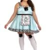 Plus Size Deluxe Punky Alice Costume Dress For Women -Halloween Costumes plus size deluxe punky alice costume