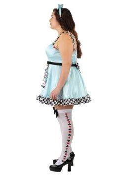 Plus Size Deluxe Punky Alice Costume Dress For Women -Halloween Costumes plus size deluxe punky alice costume alt 2