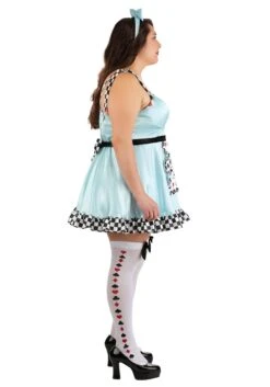 Plus Size Deluxe Punky Alice Costume Dress For Women -Halloween Costumes plus size deluxe punky alice costume alt 3