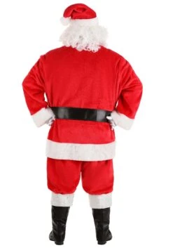 Plus Size Deluxe Red Santa Claus Costume For Men 17 Plus Size Deluxe Red Santa Claus Costume For Men -Halloween Costumes plus size deluxe red santa claus costume alt 7