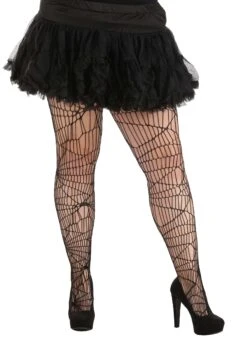 Plus Size Deluxe Spiderweb Tights For Women
