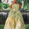 Disney Princess And The Frog Women's Plus Size Deluxe Tiana Costume 1 Disney Princess And The Frog Women's Plus Size Deluxe Tiana Costume -Halloween Costumes plus size deluxe tiana costume