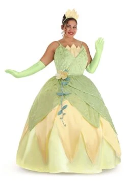 Disney Princess And The Frog Women's Plus Size Deluxe Tiana Costume 22 Disney Princess And The Frog Women's Plus Size Deluxe Tiana Costume -Halloween Costumes plus size deluxe tiana costume alt 9