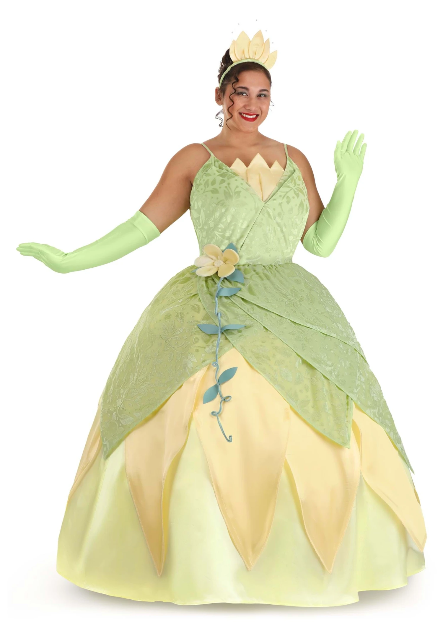 Disney Princess And The Frog Women's Plus Size Deluxe Tiana Costume 12 Disney Princess And The Frog Women's Plus Size Deluxe Tiana Costume - Image 10