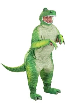 Adult Plus Size Deluxe Toy Story Rex Costume -Halloween Costumes plus size deluxe toy story rex costume alt 8