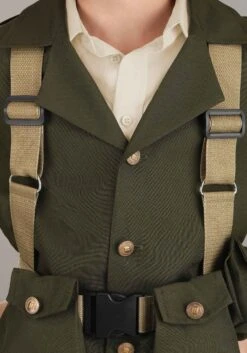 Plus Size Deluxe WW2 Soldier Costume For Men -Halloween Costumes plus size deluxe ww2 soldier costume alt 2