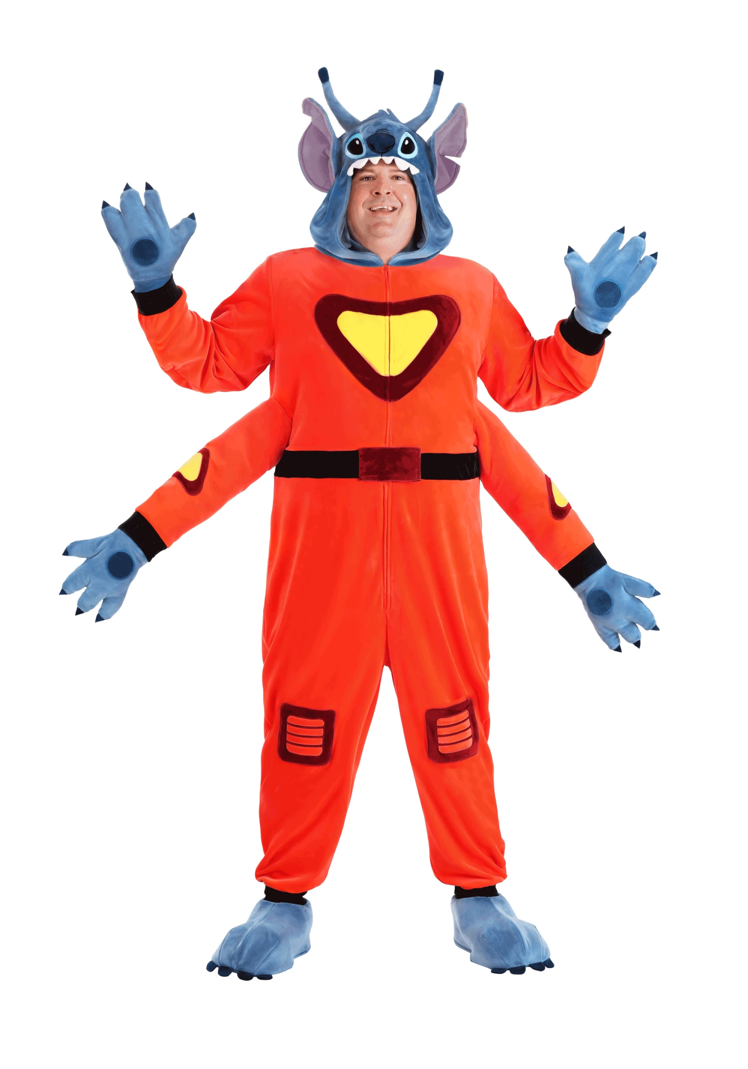 Adult Plus Size Disney Lilo & Stitch Alien Stitch Costume 8 Adult Plus Size Disney Lilo & Stitch Alien Stitch Costume - Image 6