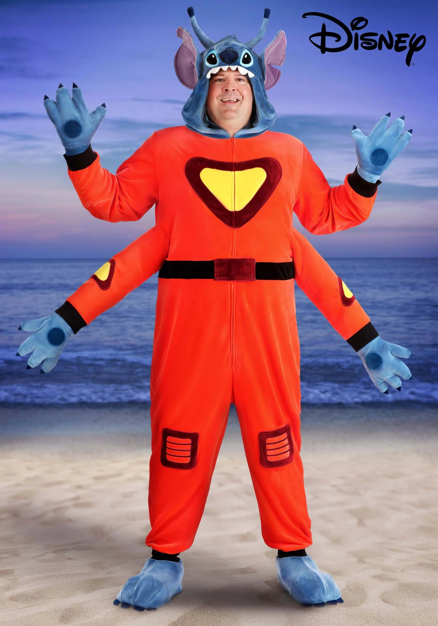 Adult Plus Size Disney Lilo & Stitch Alien Stitch Costume 3 Adult Plus Size Disney Lilo & Stitch Alien Stitch Costume
