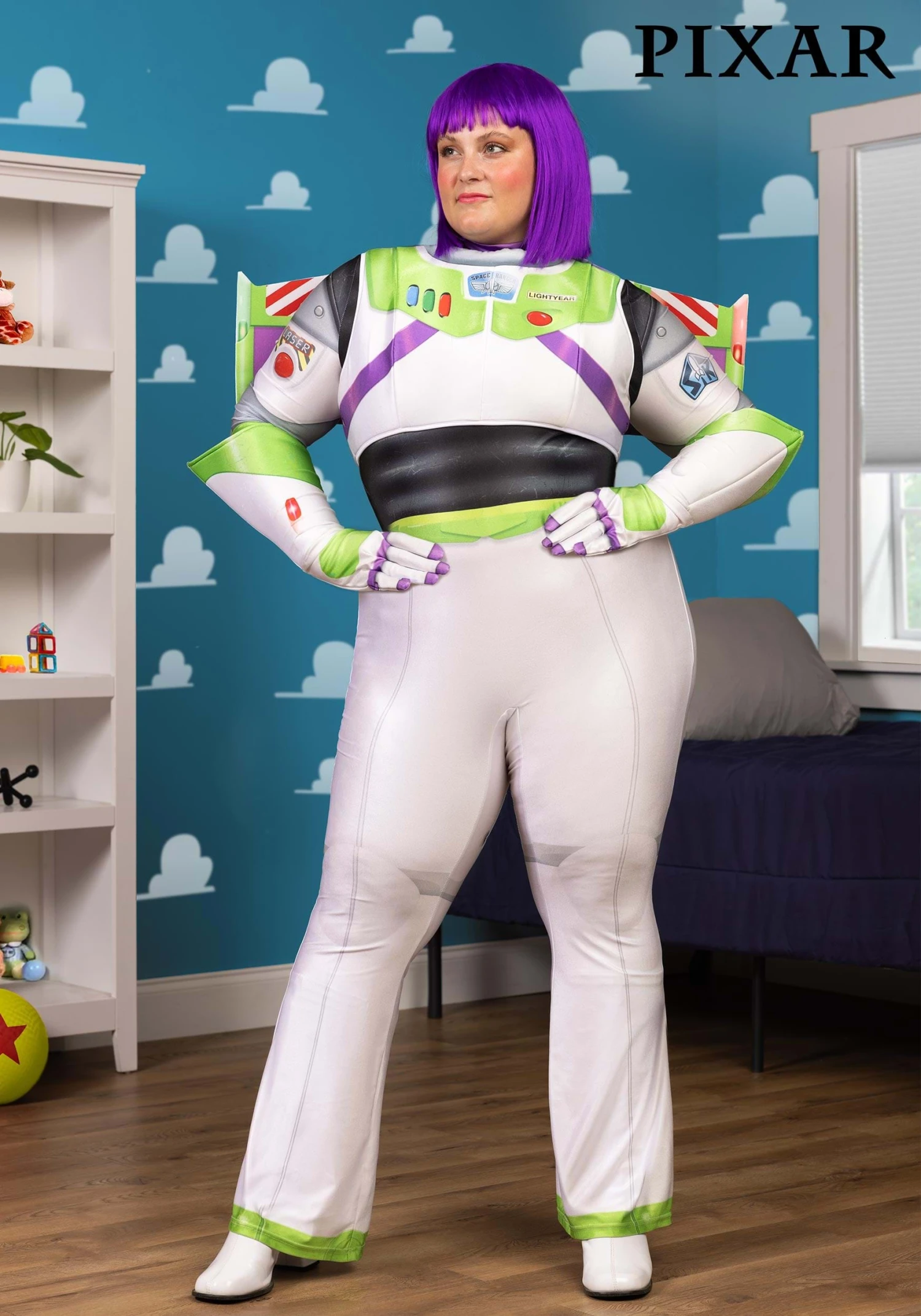 Women's Plus Size Disney And Pixar Buzz Lightyear Costume 3 Women's Plus Size Disney And Pixar Buzz Lightyear Costume