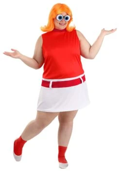 Women's Plus Size Disney Phineas And Ferb Candace Flynn Costume 11 Women's Plus Size Disney Phineas And Ferb Candace Flynn Costume -Halloween Costumes plus size disney candace flynn costume alt 1