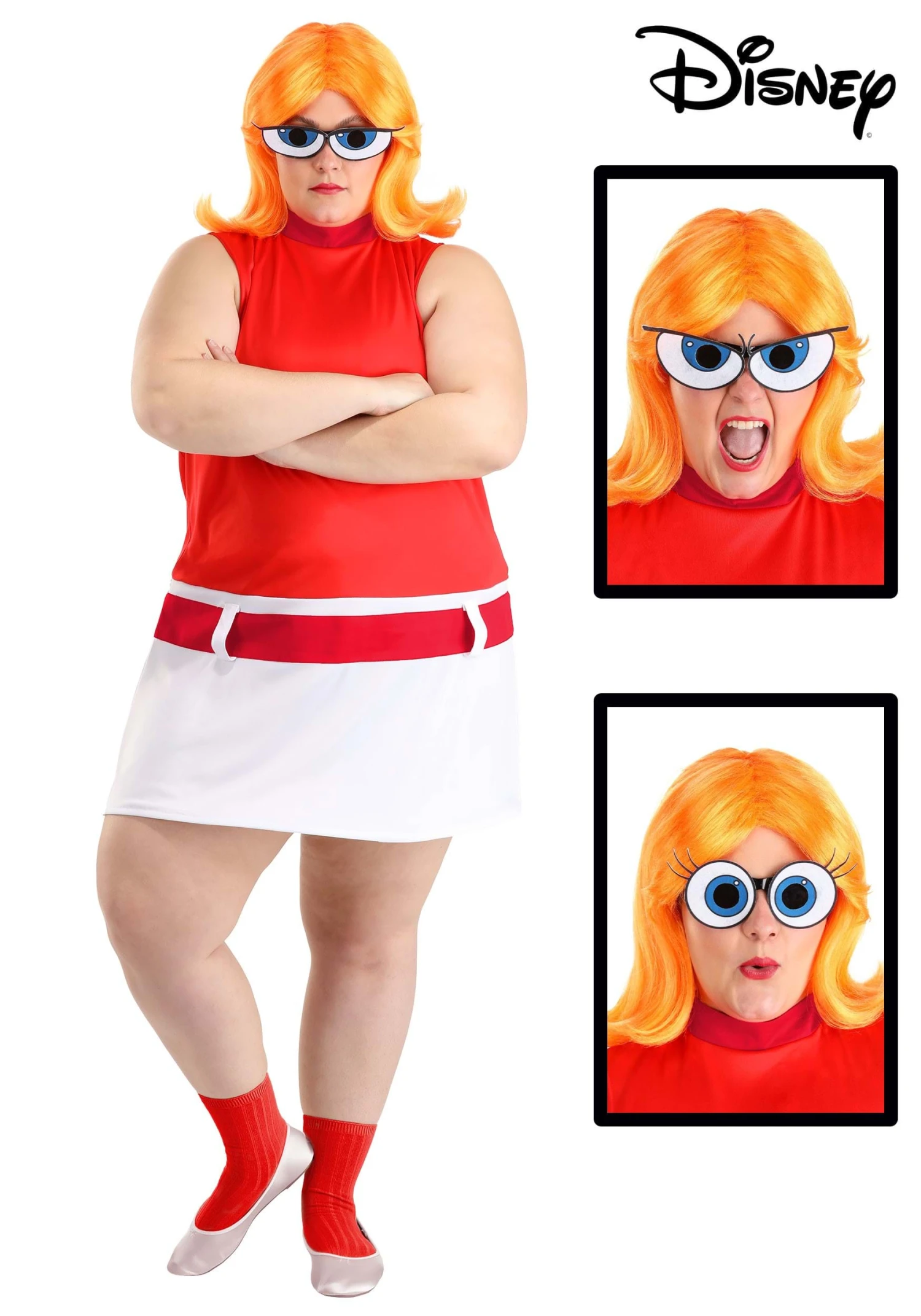 Women's Plus Size Disney Phineas And Ferb Candace Flynn Costume 3 Women's Plus Size Disney Phineas And Ferb Candace Flynn Costume