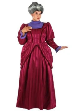 Women's Plus Size Disney Cinderella Lady Tremaine Costume Dress -Halloween Costumes plus size disney cinderella lady tremaine costume alt 3