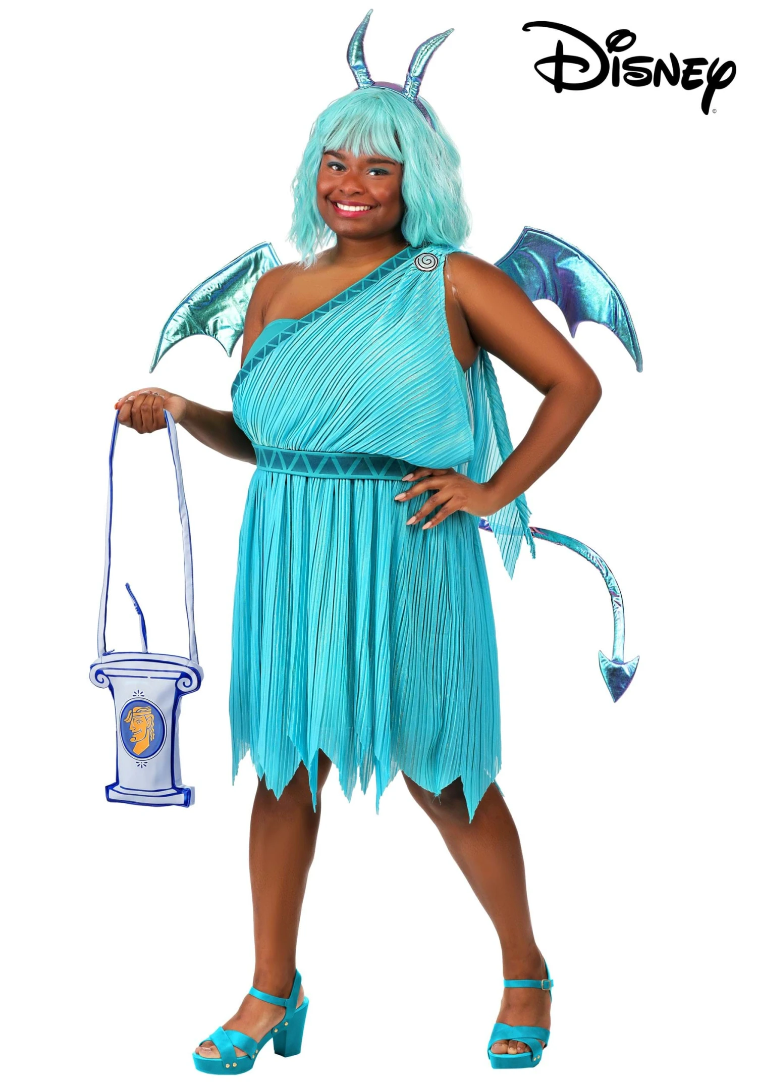 Plus Size Women's Disney Hercules Panic Costume Dress 3 Plus Size Women's Disney Hercules Panic Costume Dress