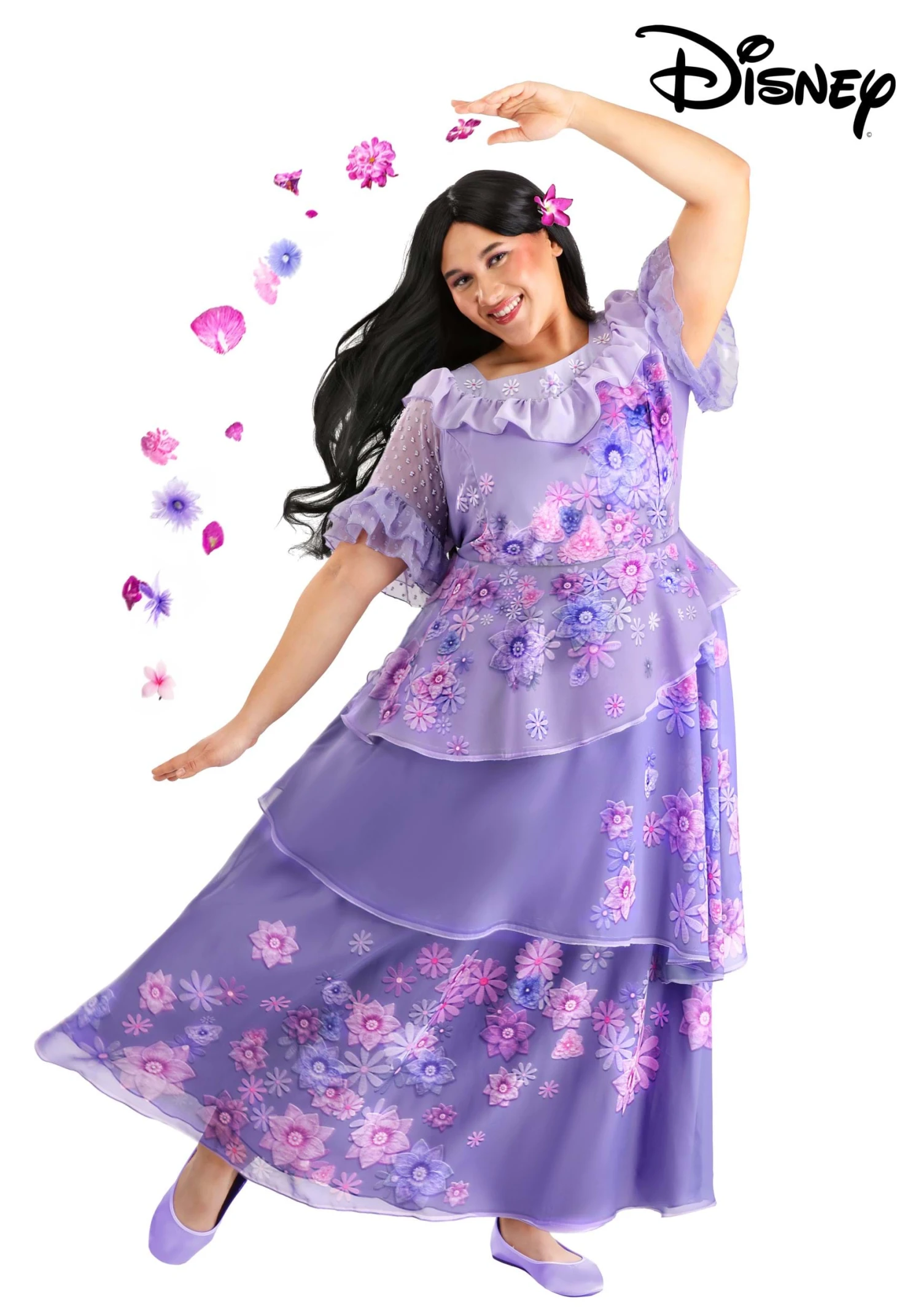 Women's Plus Size Disney Encanto Isabela Costume 3 Women's Plus Size Disney Encanto Isabela Costume