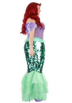 Women's Plus Size Disney The Little Mermaid Premium Ariel Mermaid Costume Dress 8 Women's Plus Size Disney The Little Mermaid Premium Ariel Mermaid Costume Dress -Halloween Costumes plus size disney mermaid ariel costume alt 2