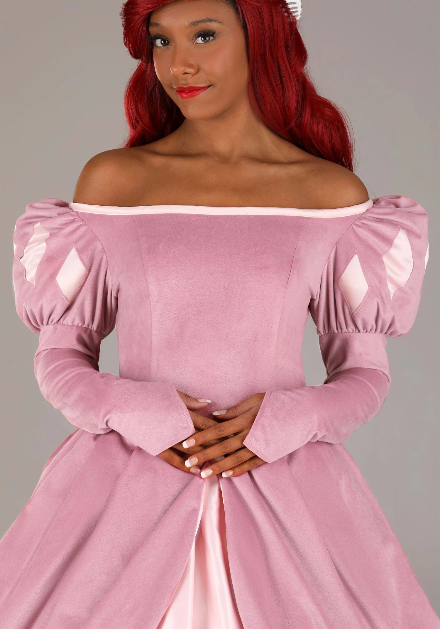 Women's Plus Size Disney The Little Mermaid Pink Dress Ariel Costume Dress 8 Women's Plus Size Disney The Little Mermaid Pink Dress Ariel Costume Dress - Image 6