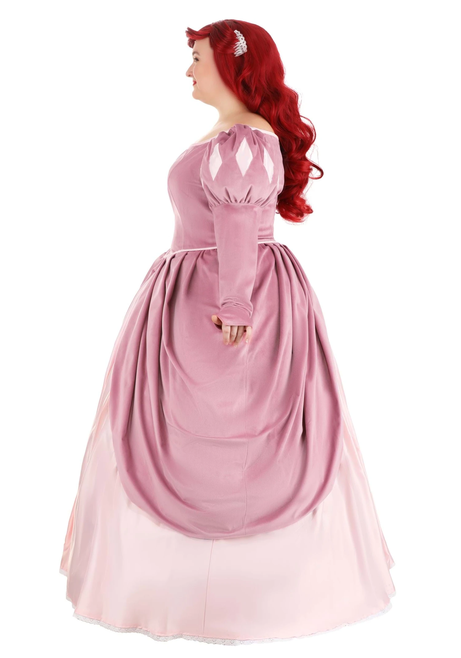 Women's Plus Size Disney The Little Mermaid Pink Dress Ariel Costume Dress 5 Women's Plus Size Disney The Little Mermaid Pink Dress Ariel Costume Dress - Image 3
