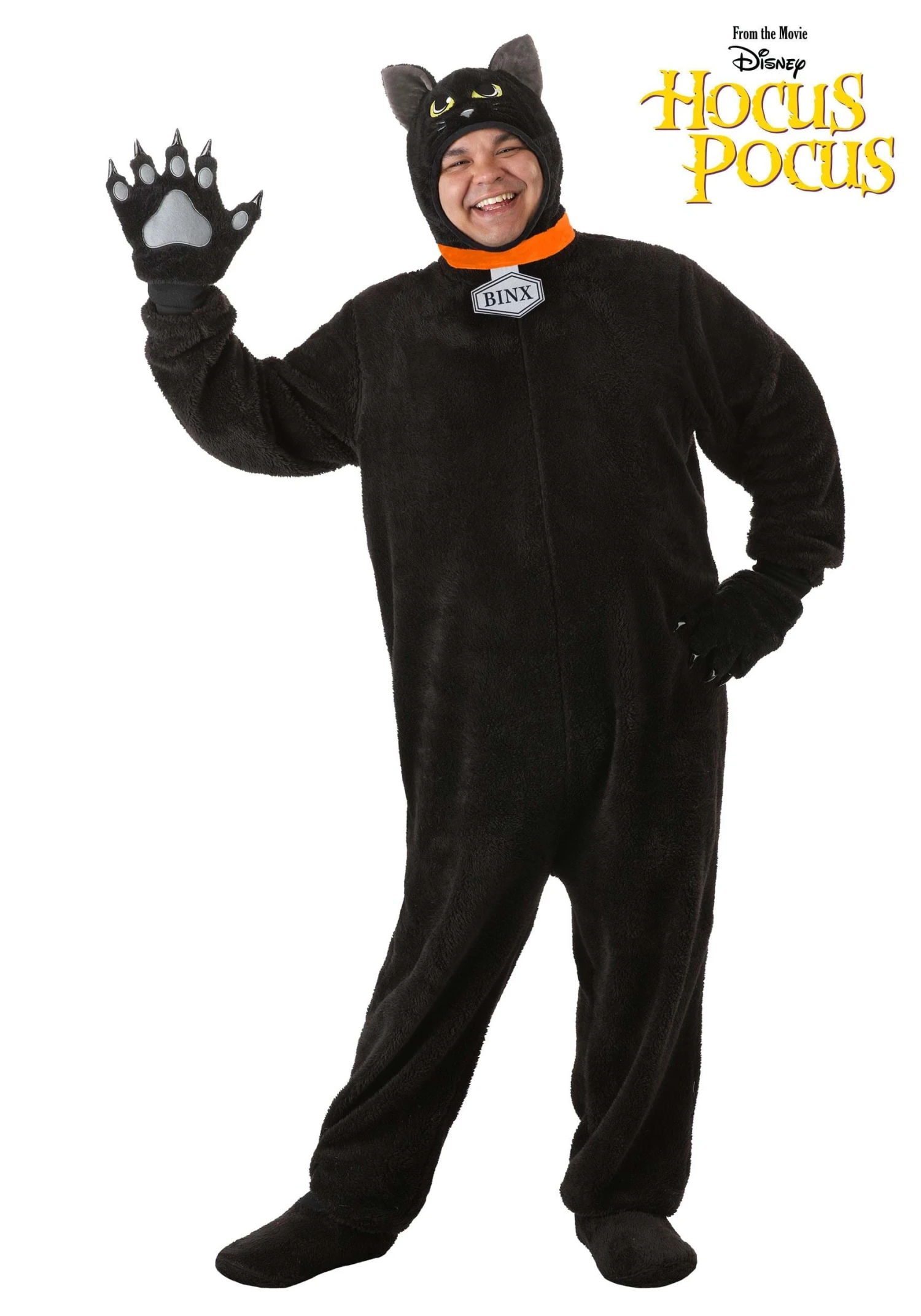 Plus Size Disney Hocus Pocus Thackery Binx Adult Costume 3 Plus Size Disney Hocus Pocus Thackery Binx Adult Costume