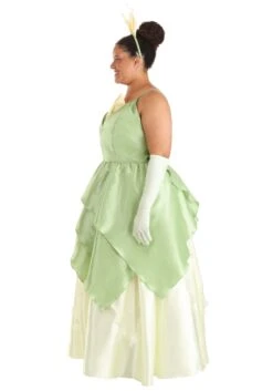 Women's Plus Size Disney Princess And The Frog Tiana Costume 12 Women's Plus Size Disney Princess And The Frog Tiana Costume -Halloween Costumes plus size disney tiana costume alt 2