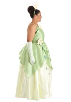 Women's Plus Size Disney Princess And The Frog Tiana Costume 13 Women's Plus Size Disney Princess And The Frog Tiana Costume -Halloween Costumes plus size disney tiana costume alt 3