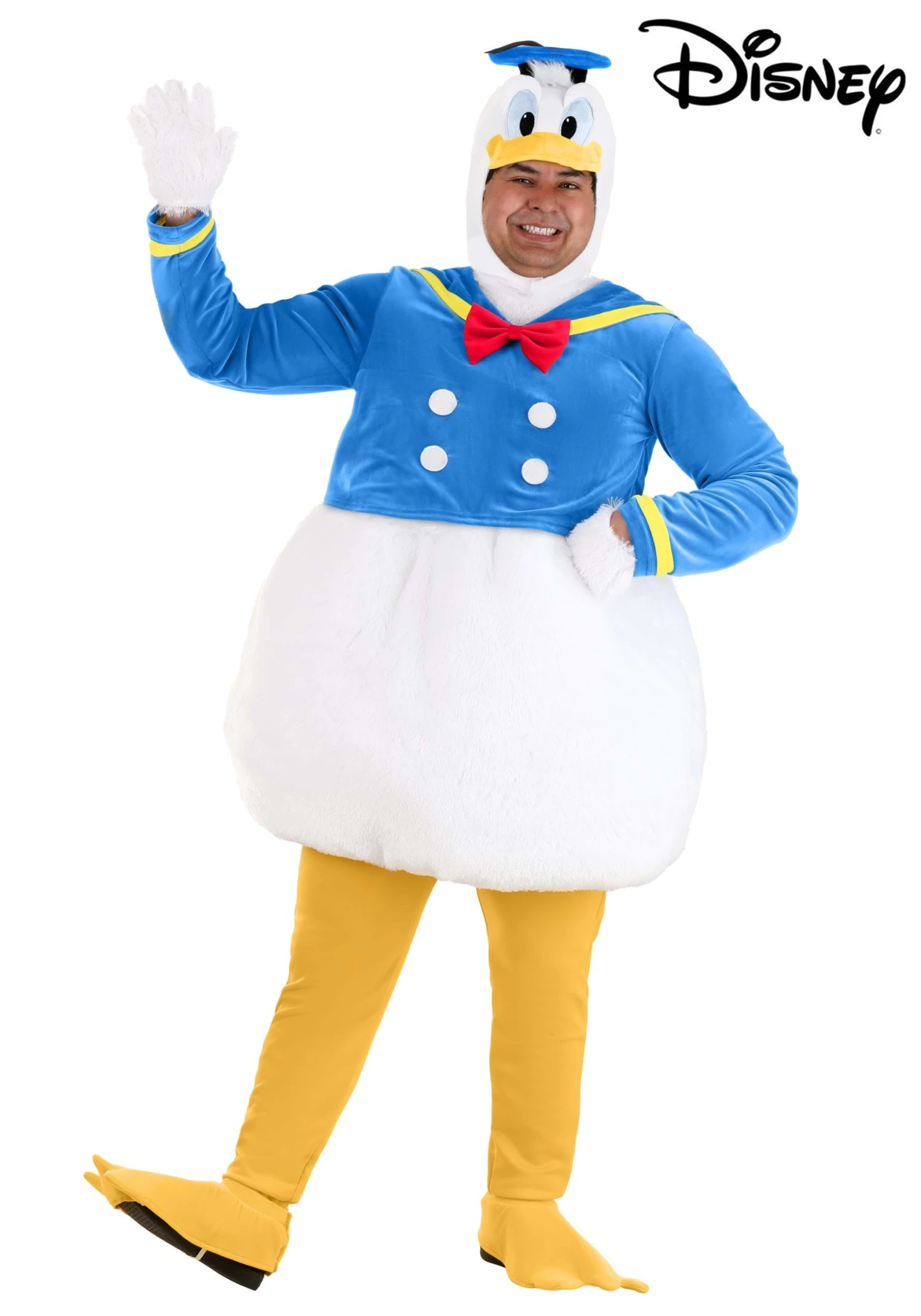 Men's Plus Size Donald Duck Costume 4 Men's Plus Size Donald Duck Costume - Image 2