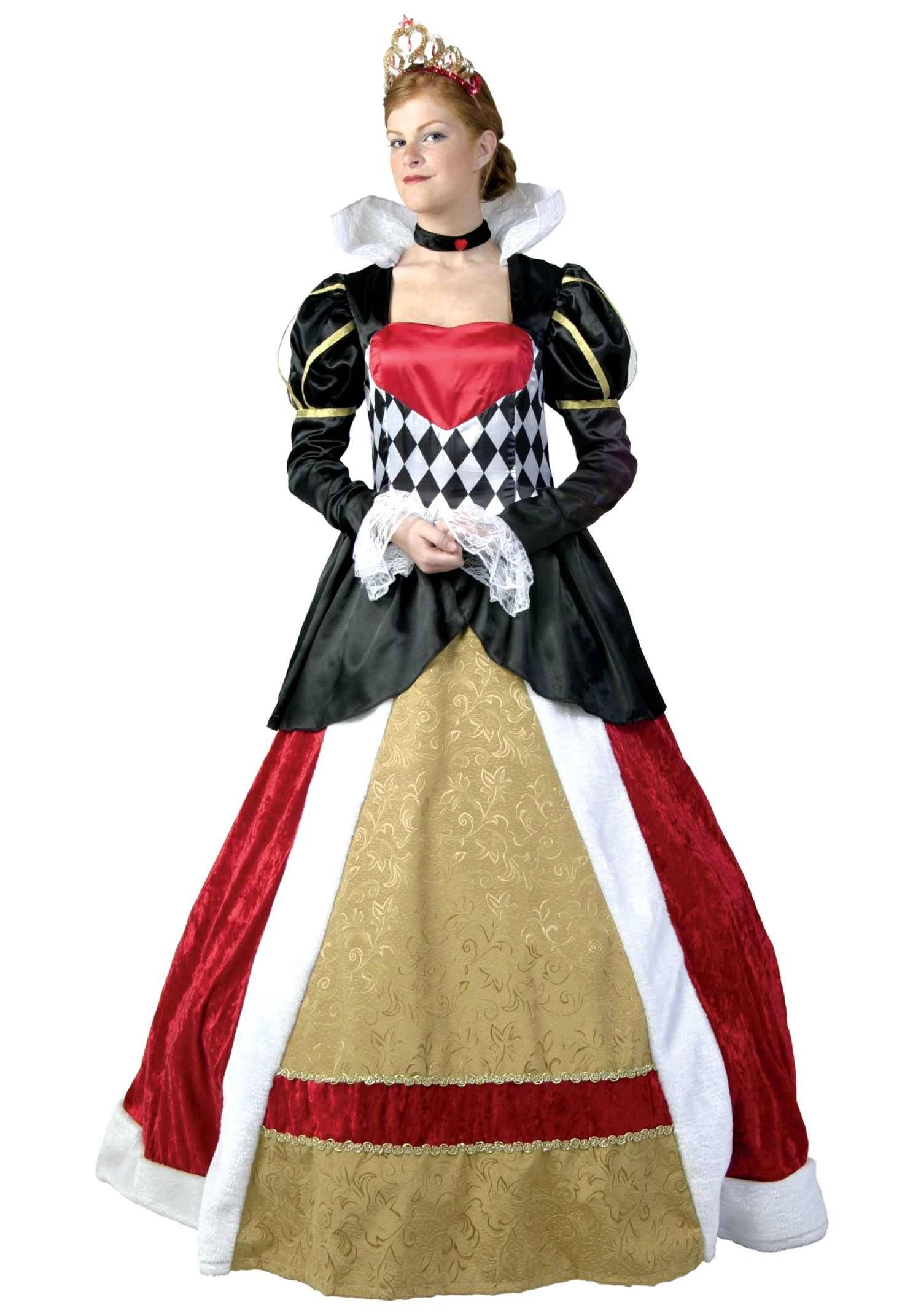 Plus Size Elite Queen Of Hearts Women's Costume 3 Plus Size Elite Queen Of Hearts Women's Costume