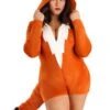 Plus Size Fierce Fox Costume Romper For Women 2 Plus Size Fierce Fox Costume Romper For Women -Halloween Costumes plus size fierce fox costume romper