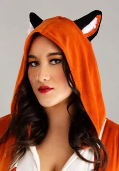 Plus Size Fierce Fox Costume Romper For Women -Halloween Costumes plus size fierce fox costume romper alt 3