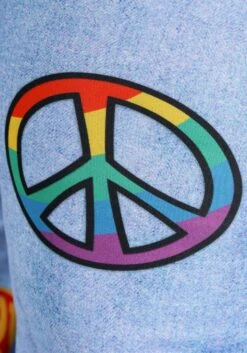 Plus Size Flared Out Hippie Women's Costume -Halloween Costumes plus size flared out hippie costume alt 4