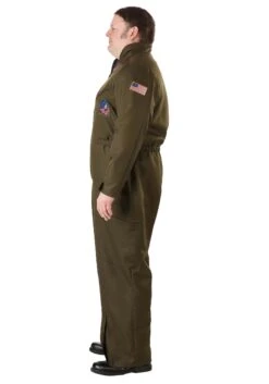 Men's Plus Size Top Gun Deluxe Flight Suit Costume 23 Men's Plus Size Top Gun Deluxe Flight Suit Costume -Halloween Costumes plus size flight suit top gun costume alt 9