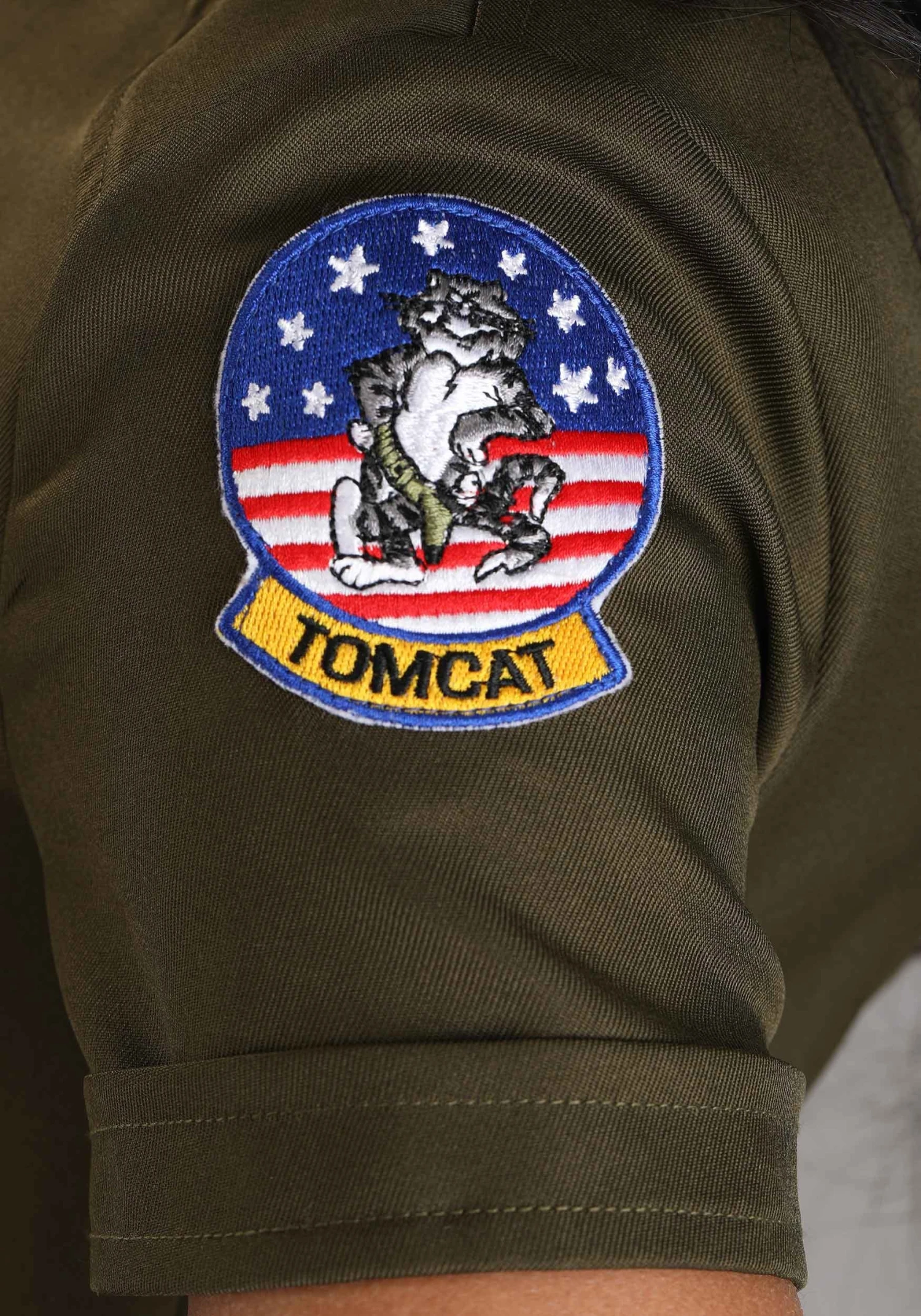 Women's Plus Size Flight Suit Top Gun Costume Dress 7 Women's Plus Size Flight Suit Top Gun Costume Dress - Image 5