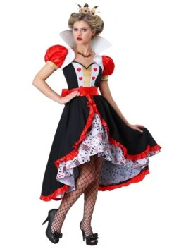 Women's Plus Size Flirty Queen Of Hearts Costume