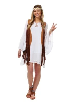 Women's Plus Size Flower Child Costume Dress