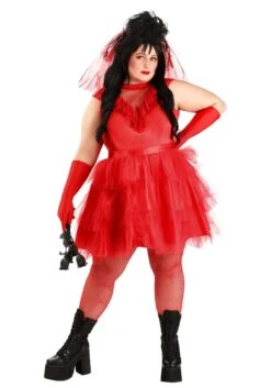 Women's Plus Size Ghostly Red Wedding Dress Costume 9 Women's Plus Size Ghostly Red Wedding Dress Costume -Halloween Costumes plus size ghostly red wedding dress womens costume alt 1