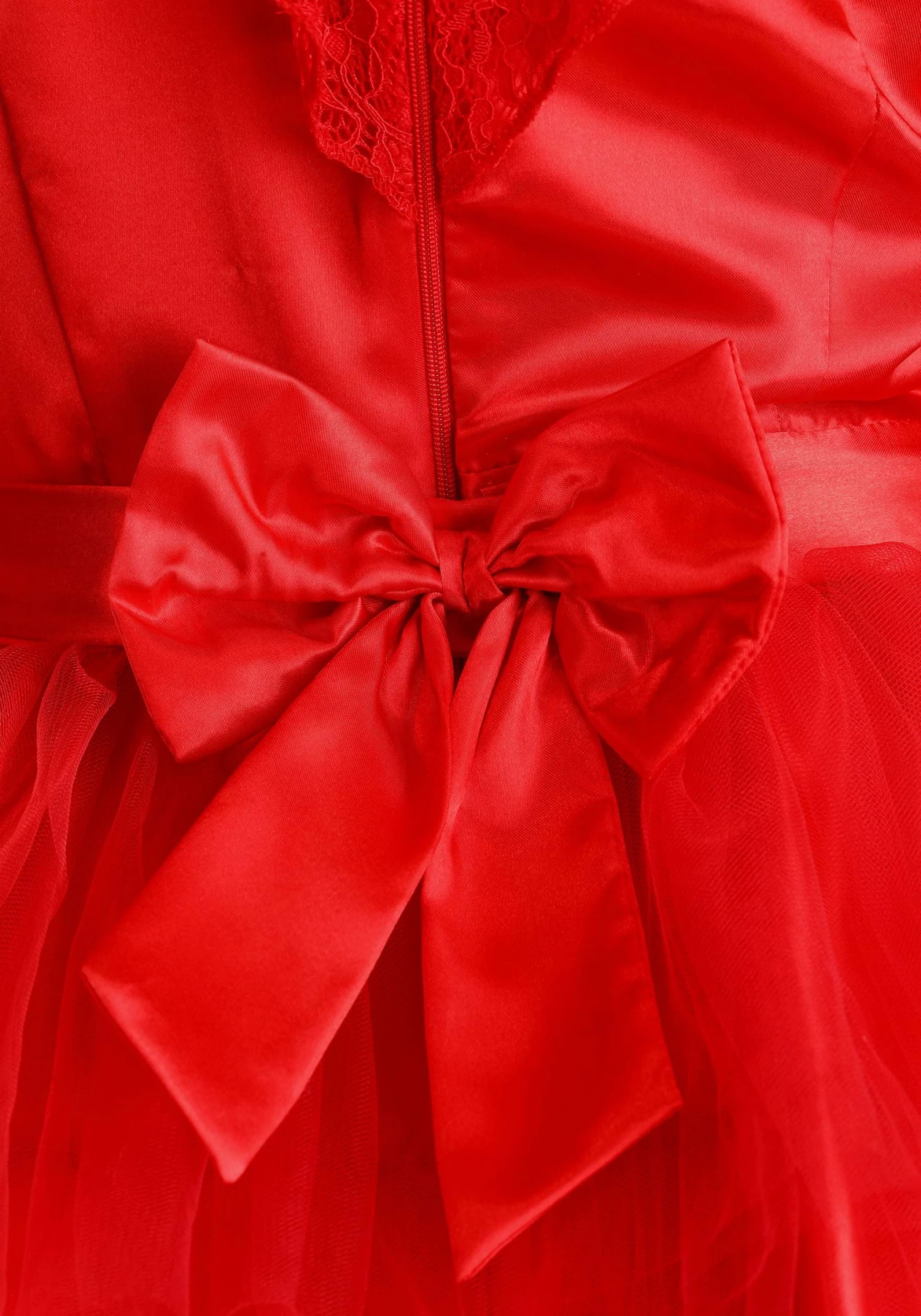 Women's Plus Size Ghostly Red Wedding Dress Costume 7 Women's Plus Size Ghostly Red Wedding Dress Costume - Image 5