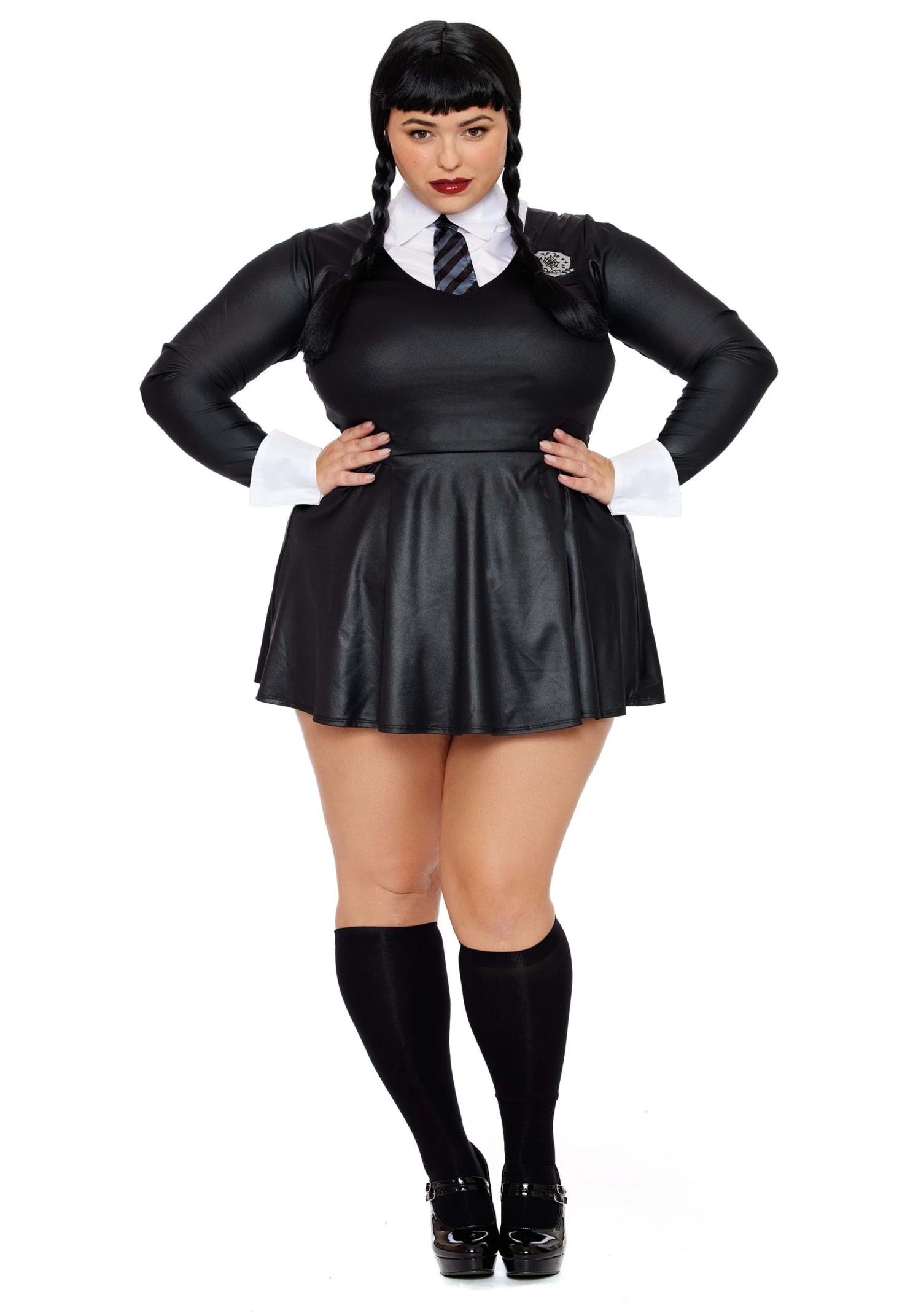 Dreamgirl Women's Plus Size Gothic Academy School Girl Costume 3 Dreamgirl Women's Plus Size Gothic Academy School Girl Costume